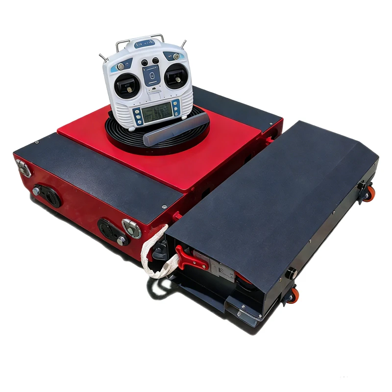 Electric Transporting Dolly Remote Control Machine Skate Cargo Carrying Truck Factory Equipment Moving Roller Trolley
