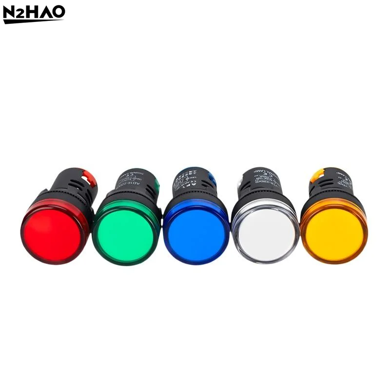 AD16-22DS Indicator Signal Lamp Light 22mm Panel Mount DC 12V 24V 110V 220V 380V for Instrumentation Panel Guide