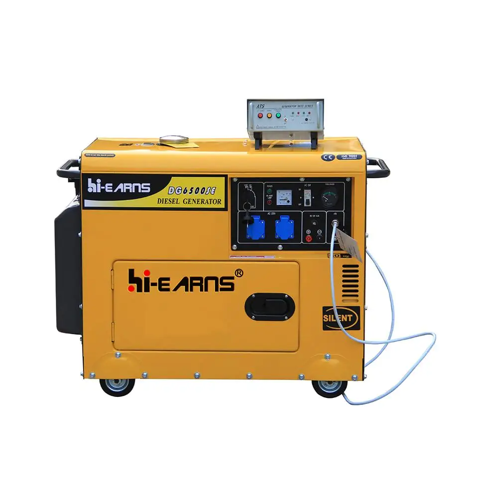 5KVA silent electric dies el generator with automatic transfer switch