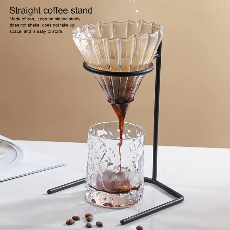 Pour Over Coffee Stand Coffee Maker Drip Filter Cup Rack Stand Metal Drip Filter Cup Rack Stand Minimalist Filter Holder