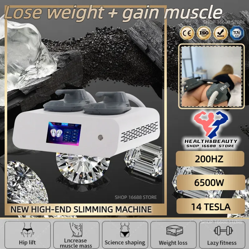 

EMS Body Slimming EMS Machine 200HZ 6500W Increase Muscle Mass And Reduce Fat Machine RF Sculpting Body Salon