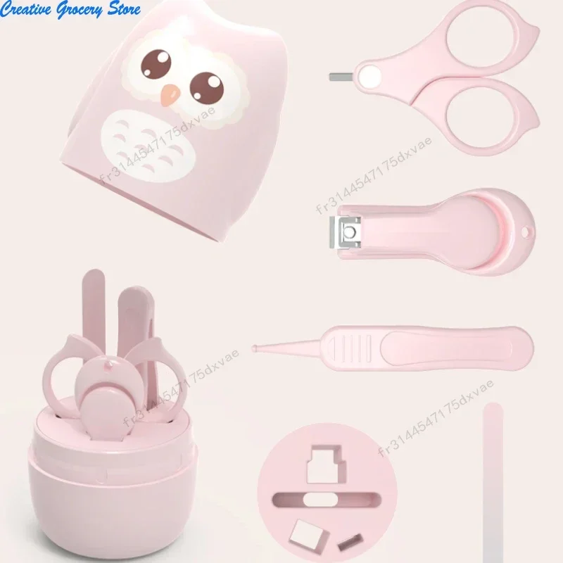 

Newborn Baby Nail Scissors Baby Nail Care Tools Kids Safety Portable Nail Scissors Trimmer Tweezers with Box Kids Nail Art Set