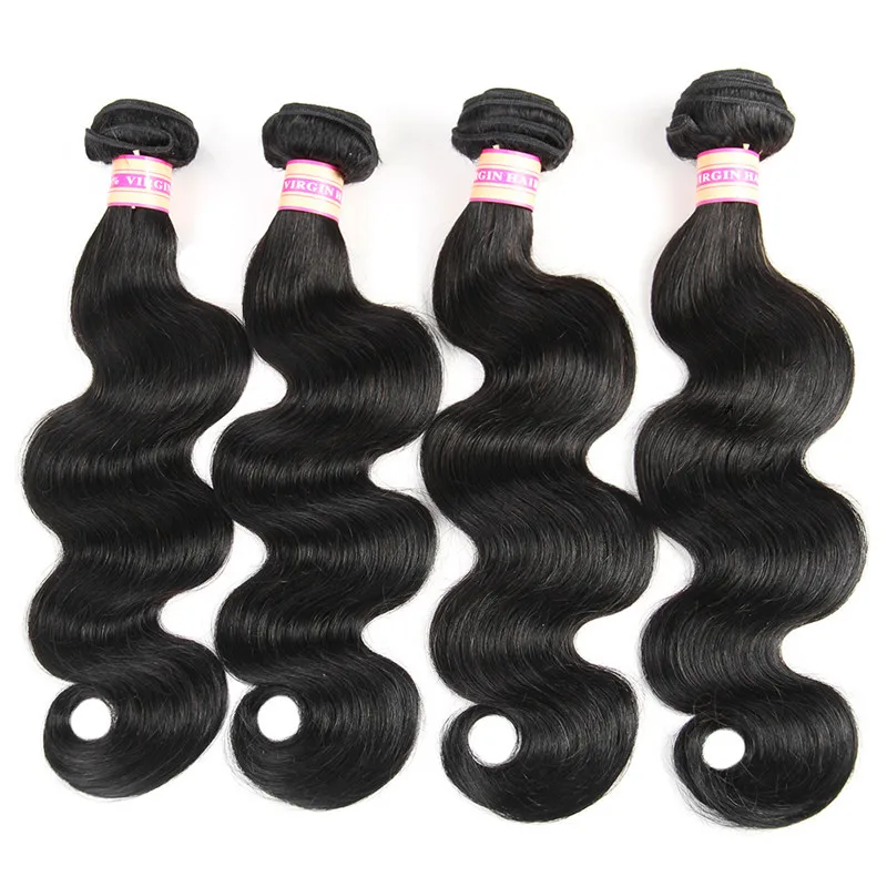 Körper Welle Menschliches Haar Bundles 10-30 Inch Peruanische Haar Extensions 1/3/4 Bundle-angebote Körper Welle Bundles Natürliche Schwarz kann Gefärbt Werden