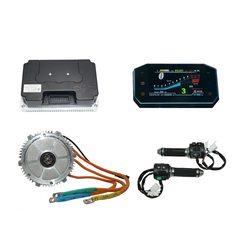 SIA138-60 2500W Mid Drive Motor with 60N.m Peak Fardriver Controller and SCJ5066-1 Display Kit New Condition