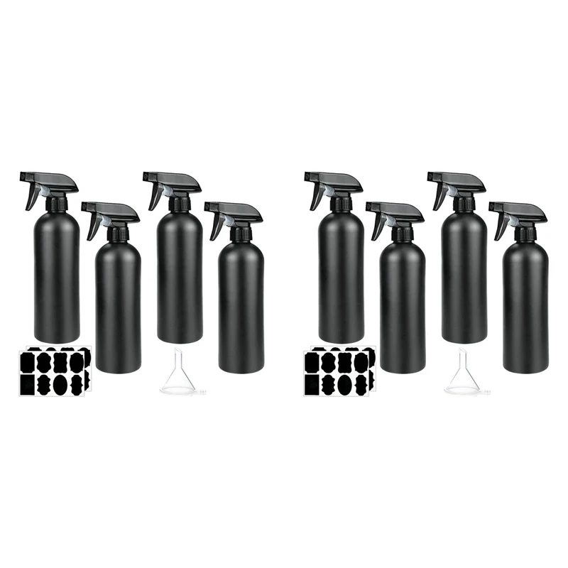 Pack Of 8 Spray Bottles,500 Ml,Plastic Spray Bottles,Hairdressing Spray Bottles,Plant Spray Bottle For Hair,Cleaning