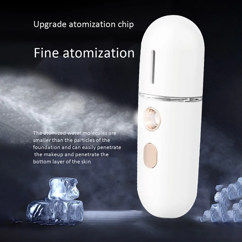 

【GRATEFUL】Portable Nano Mist Sprayer Mini USB Rechargeable Face Spray Facial Body Steamer Moisturizing Skin Sprayer