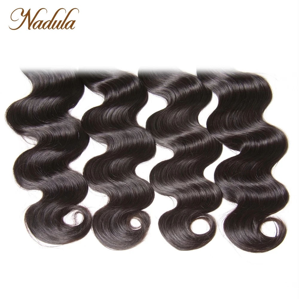 Nadula الشعر 4 حزم بيرو شعر مموج 100% ينسج الشعر البشري 8-30 بوصة اللون الطبيعي تمديدات شعر ريمي #5