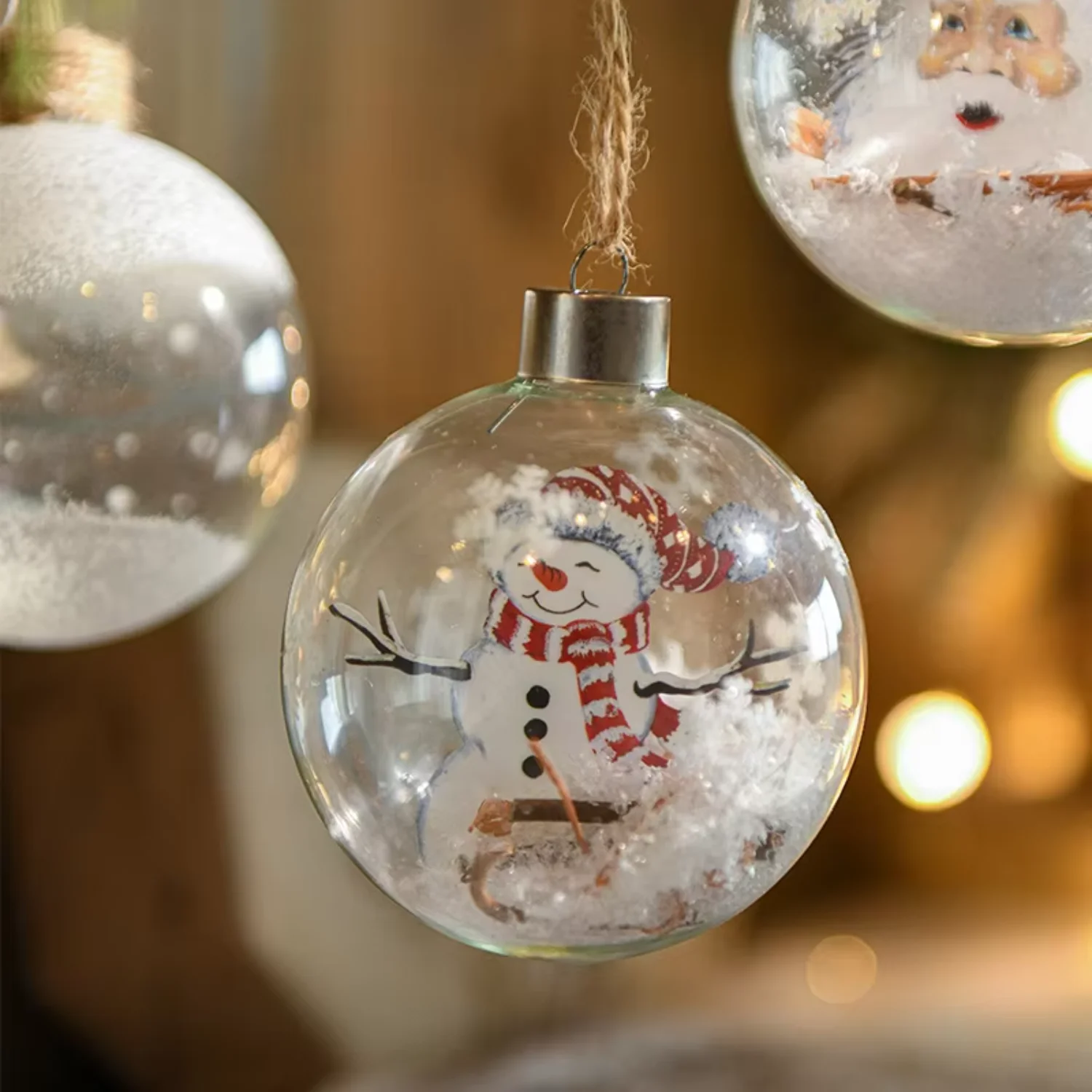 hand painted Xmas bauble christmas tree ornaments luxury personalized glass ball