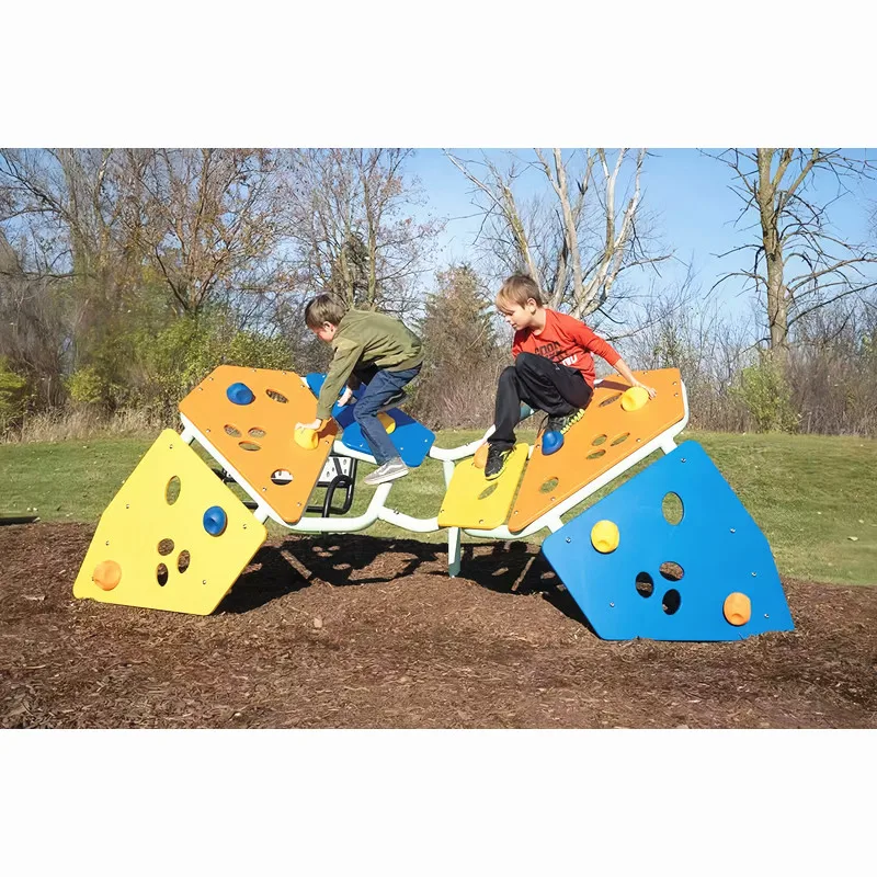 Climbing Wall, PE Board, Outdoor Playground Equipment, Kids Sports Game, Children Play Set, 128 Inch Height
