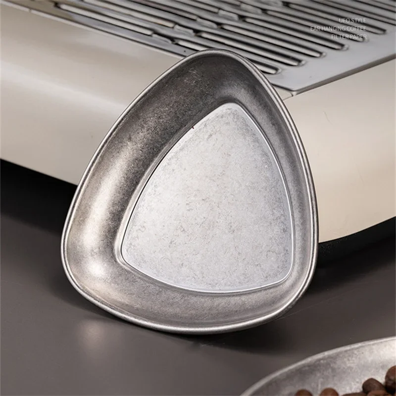 Coffee Beans Dose Trays Sprayer Stainless Steel Teaspoon Coffee Bean Dosing Cup Weighing Tray Vessel Coffee Bean Spoon Shovel