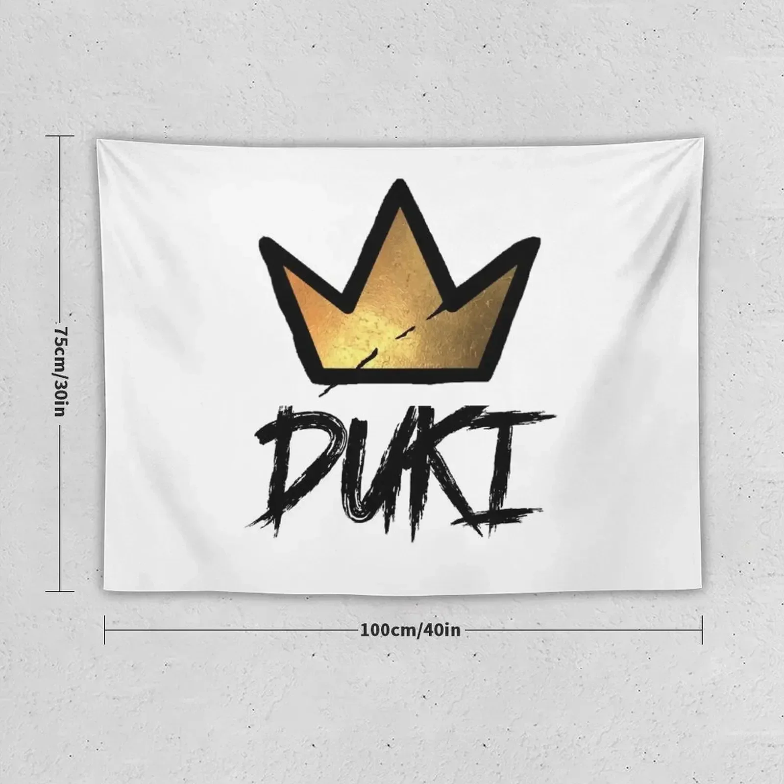 DUKI Tag & Graffiti Crown Tapestry Room Decor Cute Wall Hanging Wall Wallpapers Home Decor Tapestry