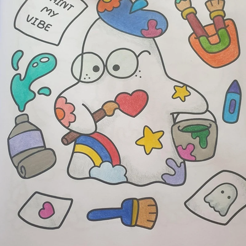 Spooky Cutie Coloring Book For Adults And Teens Featuring Adorable Creepy Creatures Cozy Hygges Moments For Relaxation