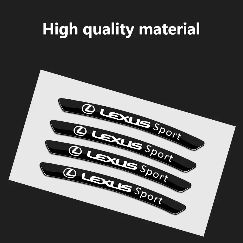 4 قطعة تصفيف السيارة محور عجلات ملصقات الديكور قطاع لكزس ES RX NX LS UX LM LX GX LC RZ IS250 RX350 LS500 LX600 NX260 CT200