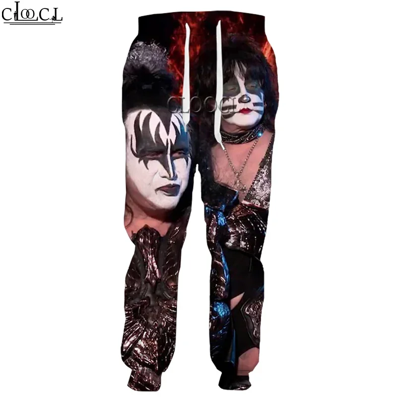 HX Rock Singer KISS Band 3D Print Men Women Pants Unisex Casual Hip Hop Sweatpants Harajuku Trousers Drop Shipping