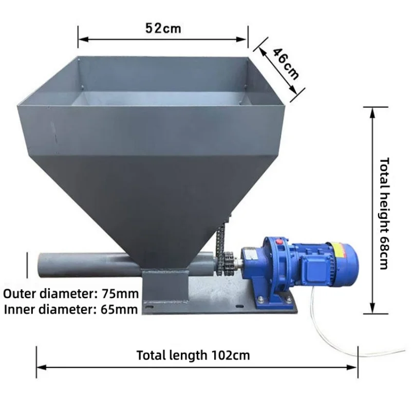 Spiral Feeding Machine Speed-regulated Conveying Feeder Granular Material Automatic Feeding Spiral Feeding Machine