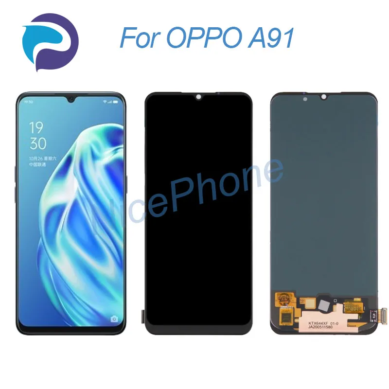 

For OPPO A91 LCD Display Touch Screen Digitizer Assembly Replacement 6.44" CPH2099 A91 Screen Display LCD