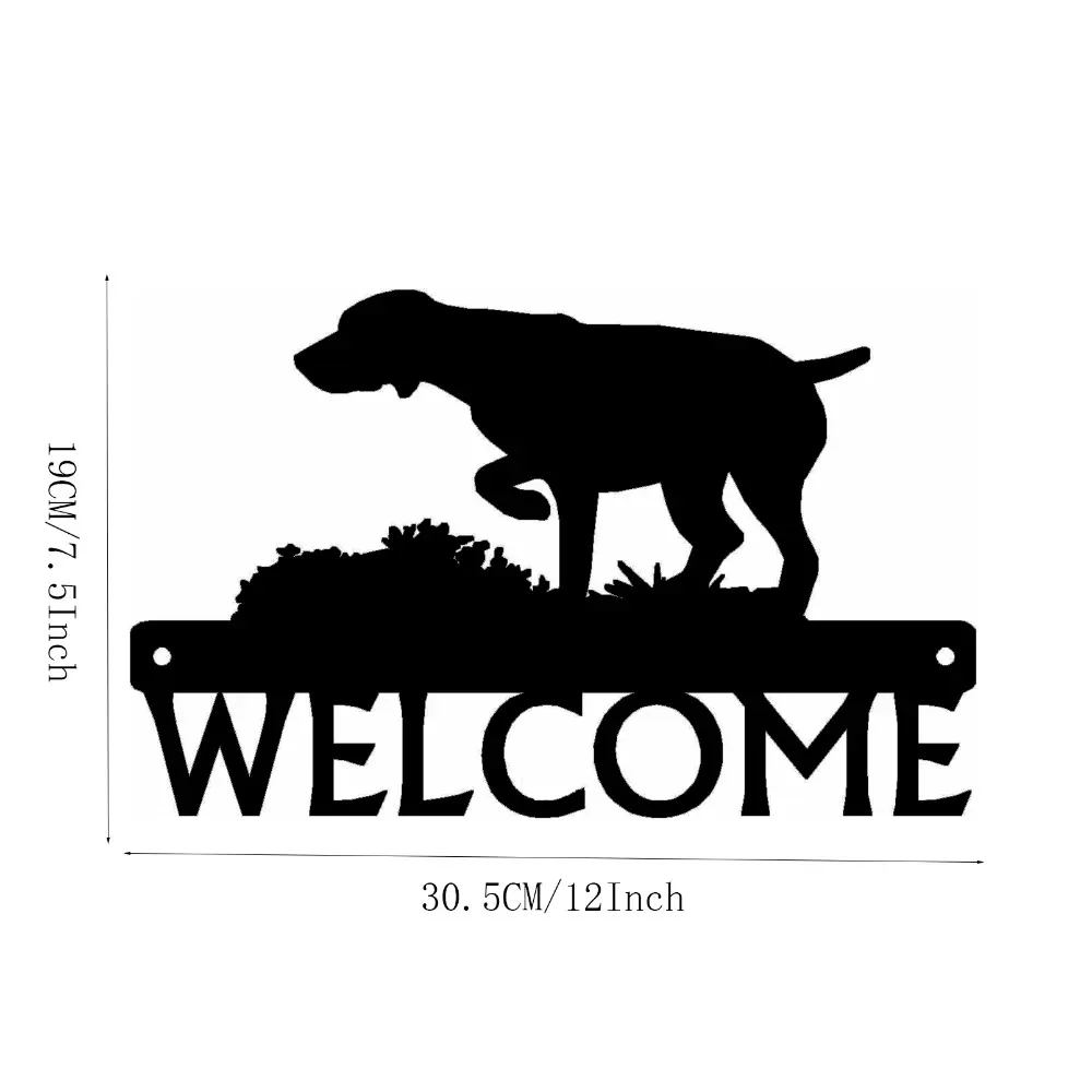 German Shorthaired Pointer Aluminum Wall Art, Metal Dog Decor Sign for Home, GSP Gift view 2