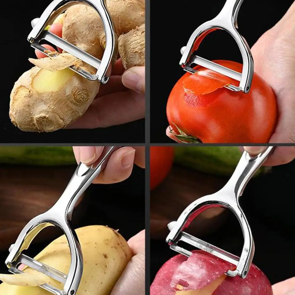 Stainless Steel Potato Peeler Cucumber Carrot Peeling Tools Fruit Peeling Vegetables Planer Scraper Multifunctional Knife P E3J2