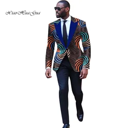 Fashion Men African Style Print Men Suit Jackets Festive Blazers Customized African Man's Blazers Africa Men's Clothes Wyn878