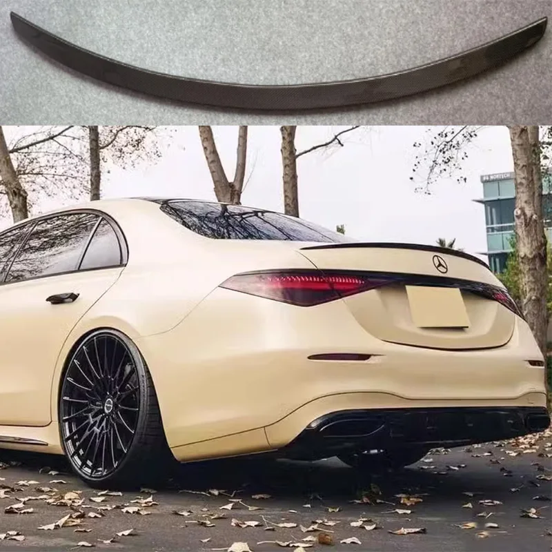 

For Mercedes S-Class W223 2021 2022 2023 Rear Trunk Lip Spoiler W223 Lip Spoiler