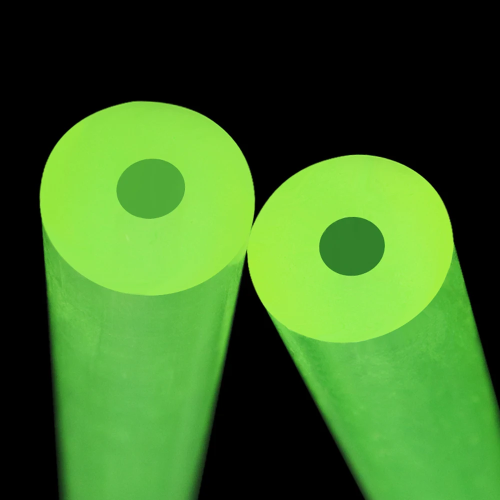 PU Polyurethane Hollow Rod 16/18/20/22/25/30/35/40/45~120mm Urethane Tubes Elastic Rubber Rods Yellow Translucent Plastic Sticks