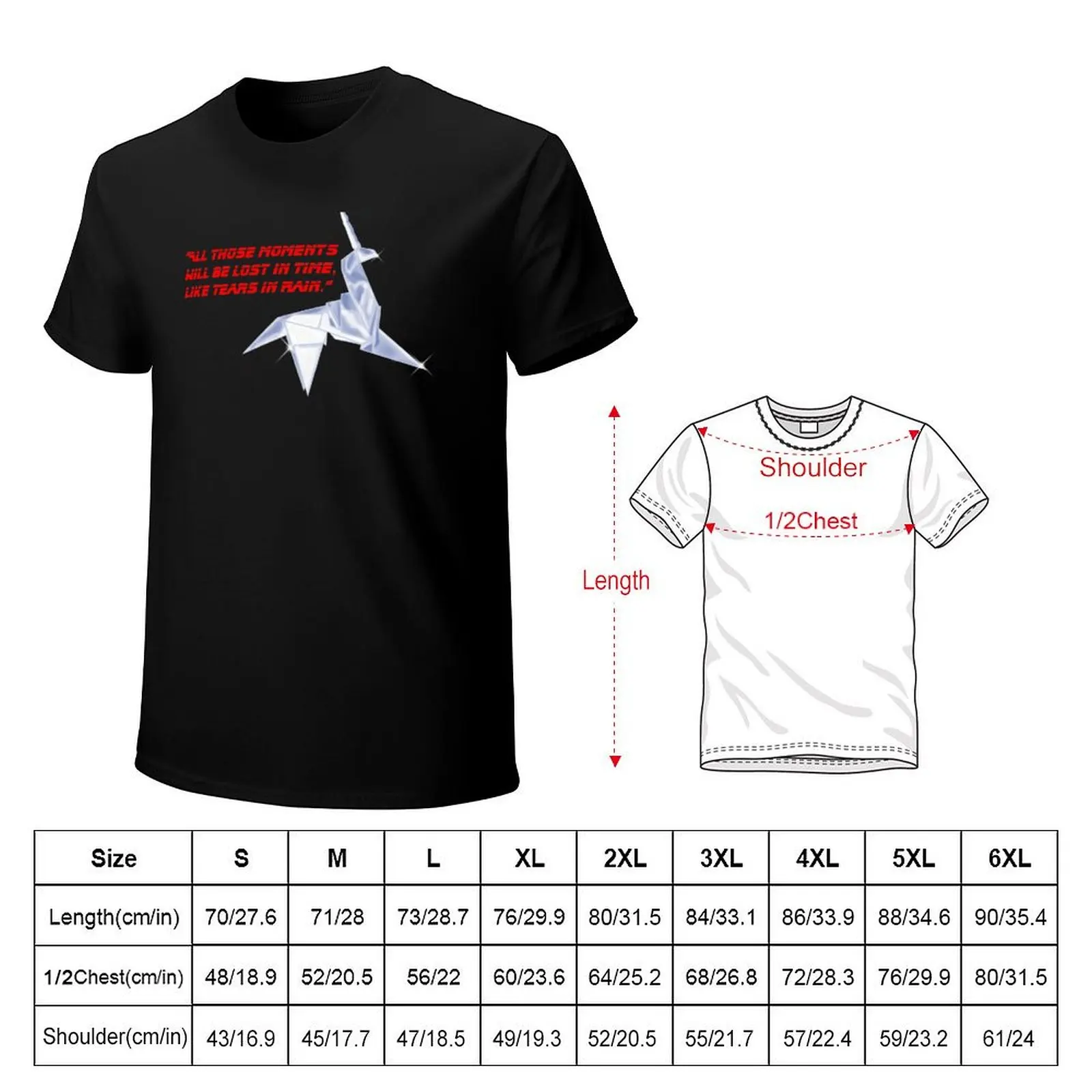 Tears in Rain T-Shirt funny t shirts dark humor T-Shirt