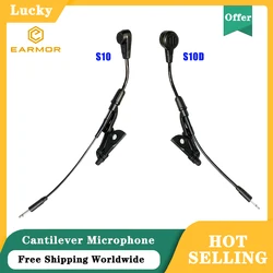 EARMOR Detachable Boom Cantilever Headset Microphone,for Hunting Airsoft Game Exercise Tactical Electronic Communication Headpho