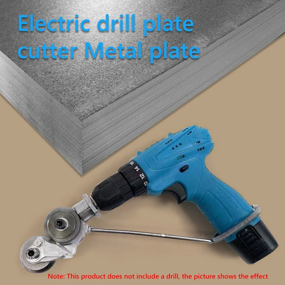 Electric Drill Plate Cutter Metal Nibbler Drill Attachment Electric Drill Shears for Metal Cutting Scissors Power Tools