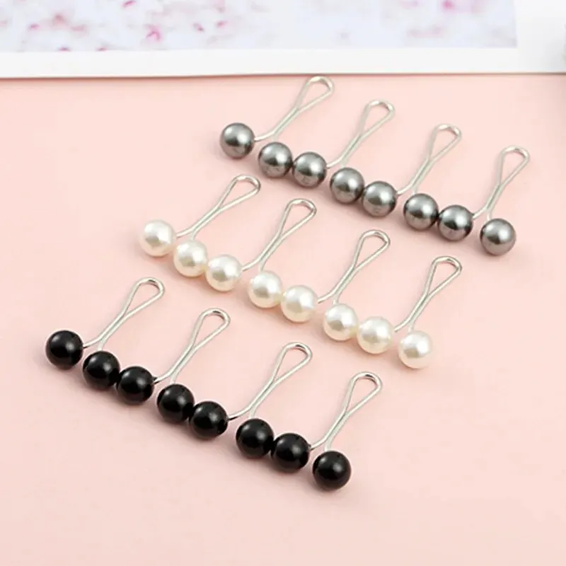 12pcs/lot Anti Slip Brooch Headscarf Shawl Scarf Lady Muslim Fixed Pins Scarf Hijab Clips Pearl Stylish Brooch for Women Jewelry