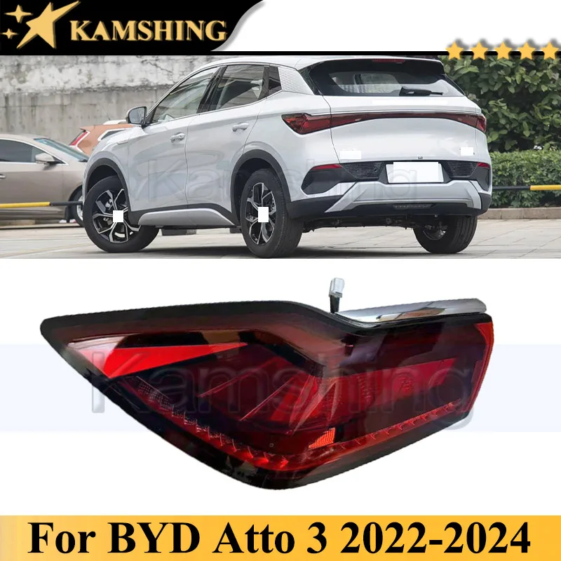 

Kamshing Rear Bumper Tail Light Lamp For BYD ATTO 3 Yuan Plus 2022-2024 Taillight Taillamp Brake Light SC2E-4133010 SC2E-4133020
