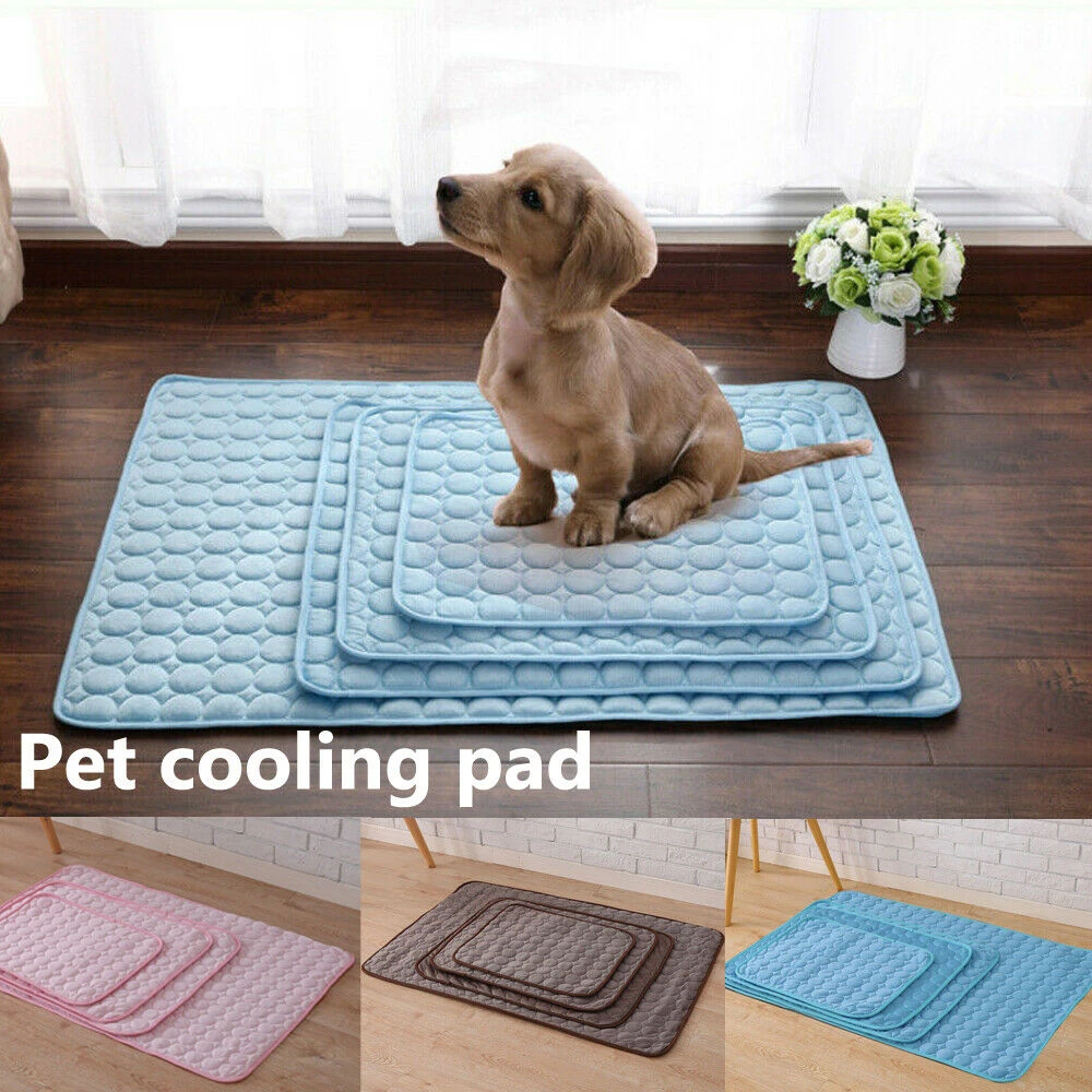 Pet Cushion Summer Cats And Dogs Sofa Cushion Pet Supplies Cool Cushion Ice Silk Cold Feeling Summer Dog Cooling Cushion