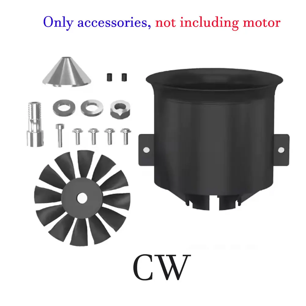 QX-MOTOR 70 mm EDF QF3027 1100KV 2200KV 12 bladen kanaalventilator CW CCW met borstelloze motor voor RC helikopter drone onderdelen met vaste vleugels
