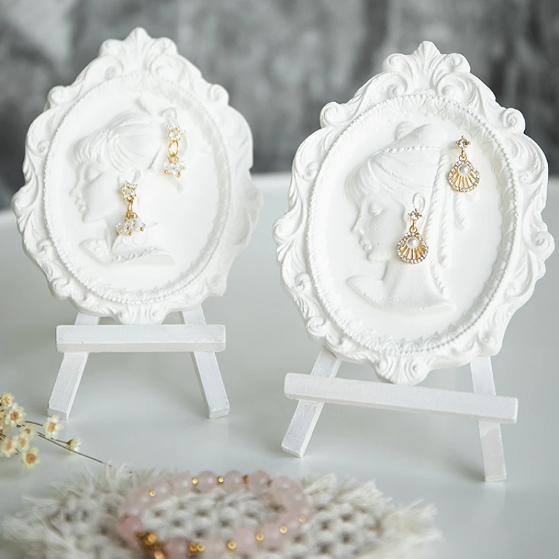 Creative Plaster Pendant Earrings Necklace Display Stand Jewelry Display Shooting Props