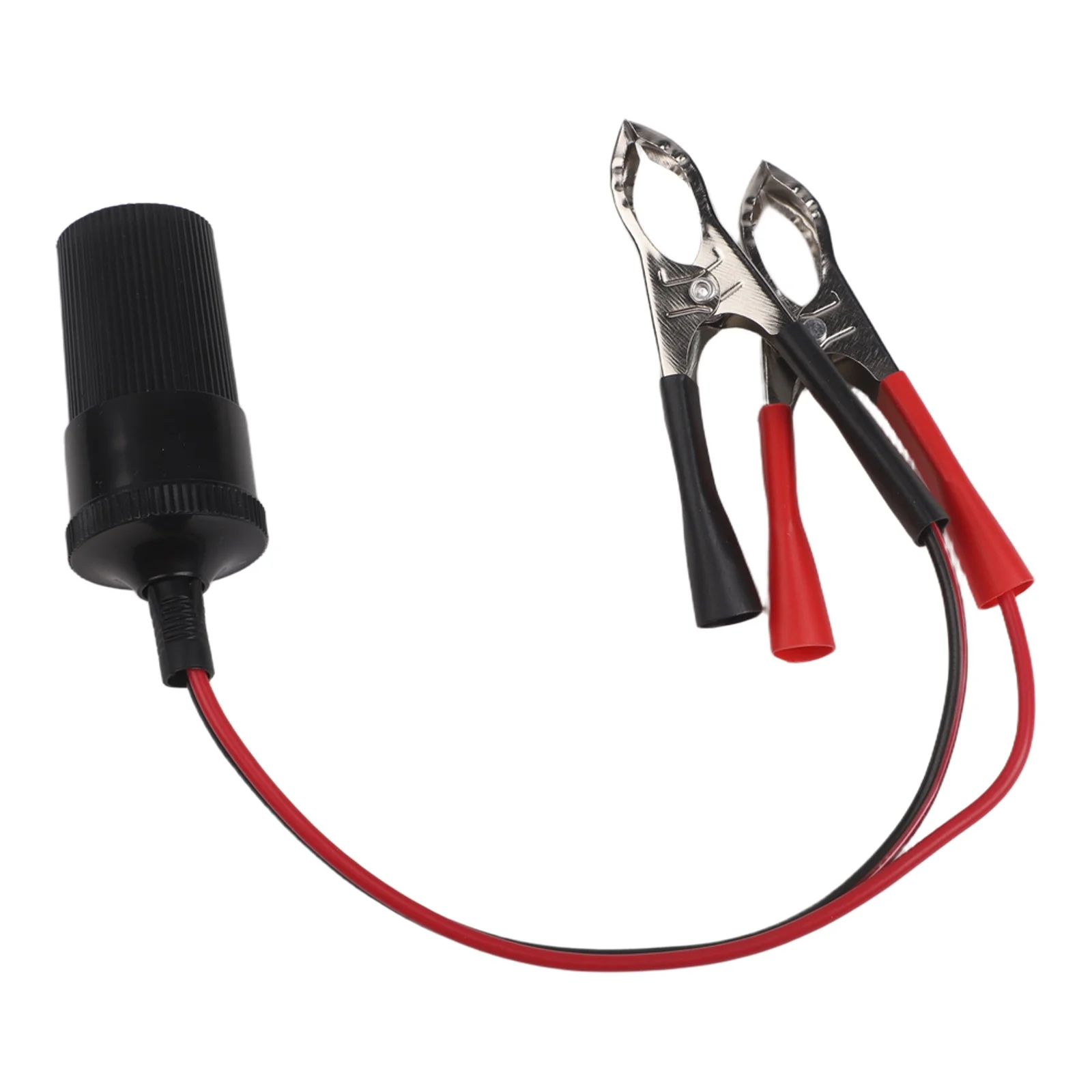 12V DC Outlet Connection Cable Extension Power Cord Car Battery Clamp Black Red Extension Cable Direct Battery Connection