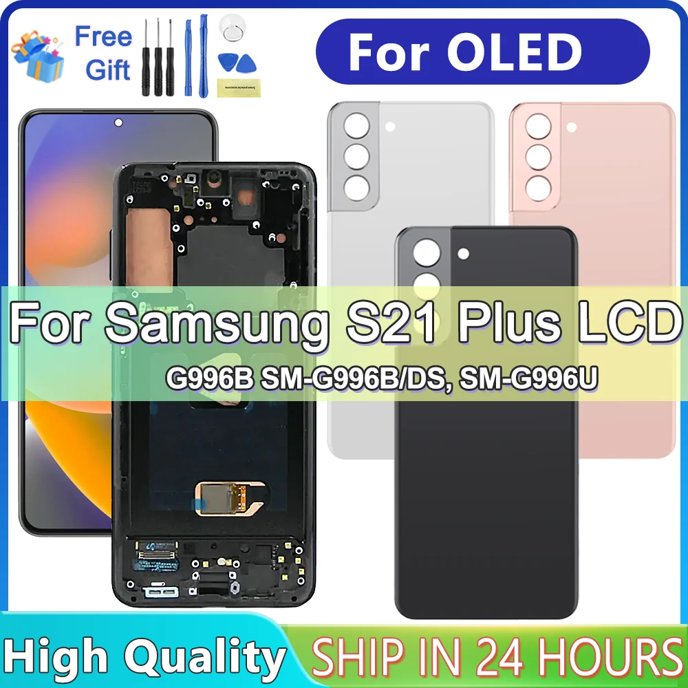 Tested S21 Plus For Samsung For S21+ 5G G996B G996U G996W LCD Display Touch Screen Digitizer Assembly Replacement