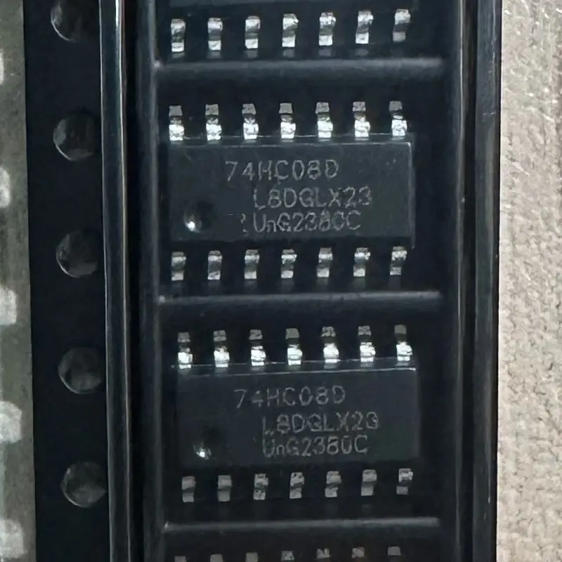 10PCS-50PCS 74HC08D  SOP14 Quad 2-input AND gate logic chip, part of the high-speed CMOS series