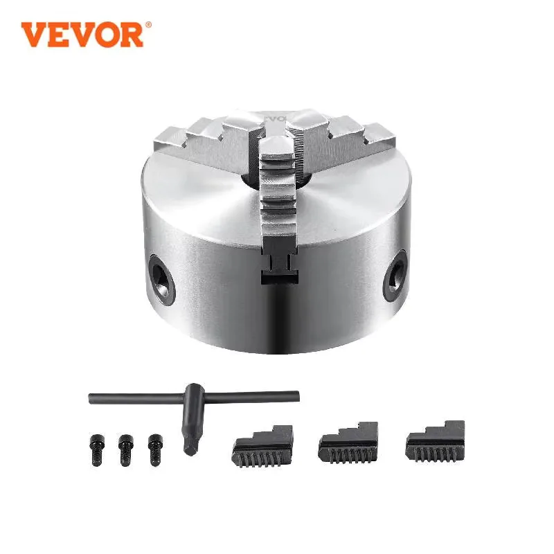 

VEVOR 3-Jaw Lathe Chuck 100/125/160/200/250 mm Self-Centering Lathe Chuck Multiple Clamping Range for Lathe 3D Printer Machining