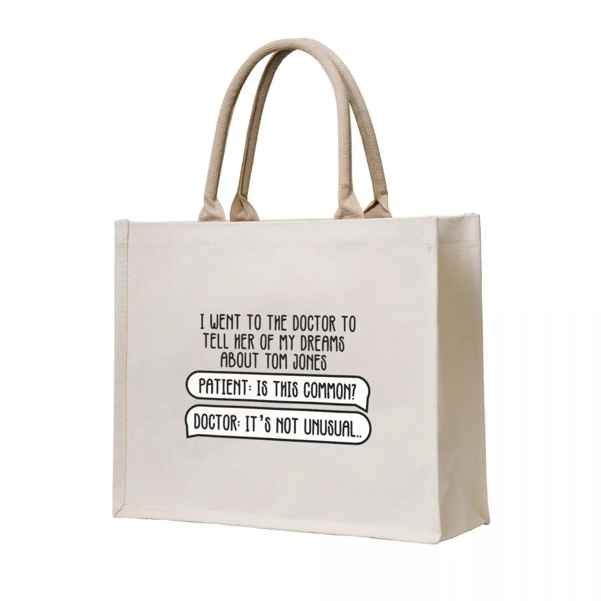 

Dreams About Tom Jones - It's Not Unusual Joke Tote Bag Fabric bag large size bags Cloth bag