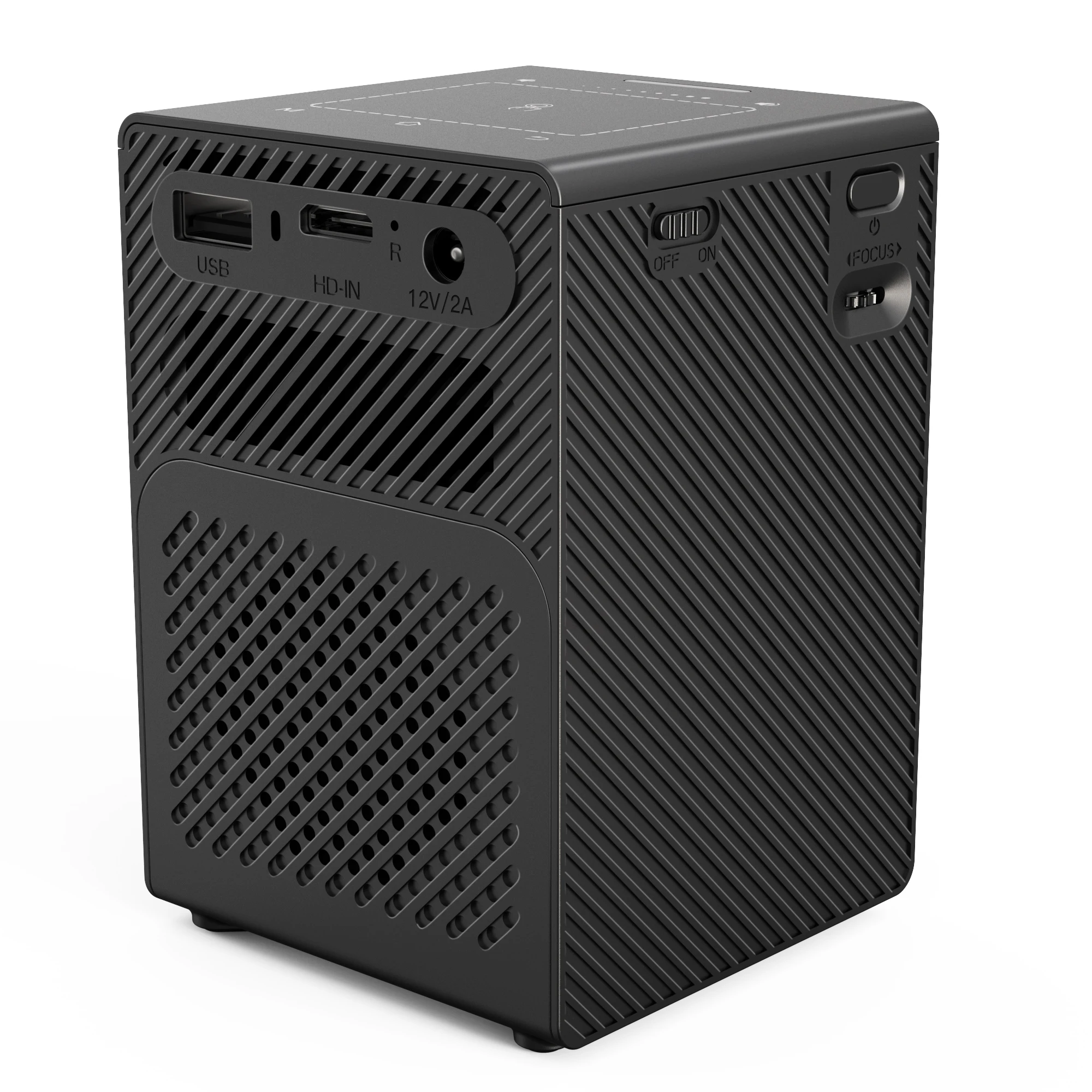 2026 Easy-to-Operate DLP Mini Projector One-Click Start Supports 3D For Home Theater & Presentations