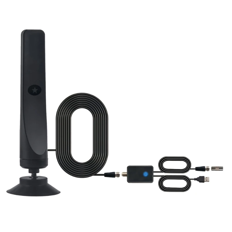Ăng-ten HDTV rõ ràng cao Bộ khuếch đại kỹ thuật số trong nhà có thể tháo rời Cáp 118.11in