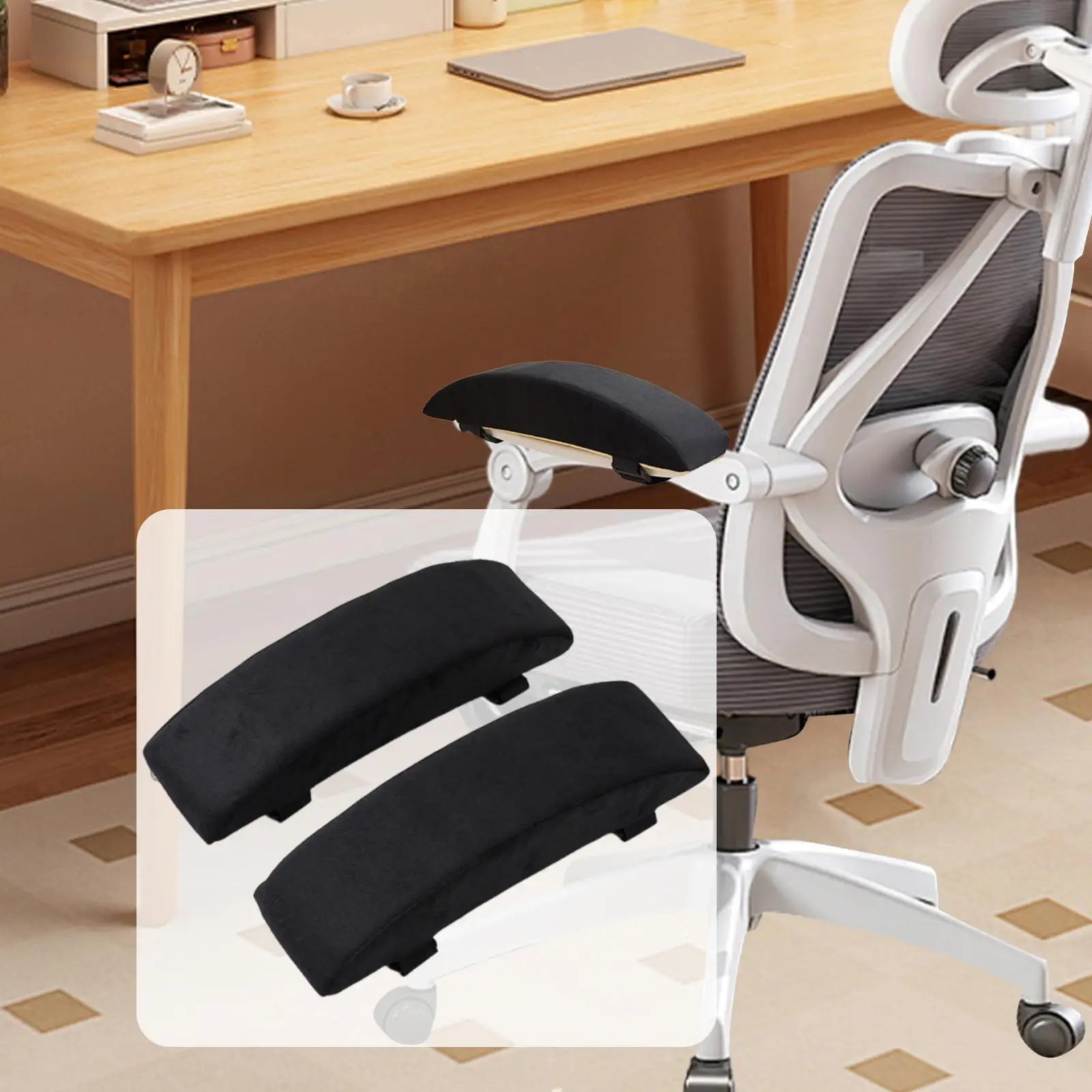 Armrest Cushion Elbow Support Washable Cover 30x8x5cm High Density Sponge Portable Comfortable for Living Room