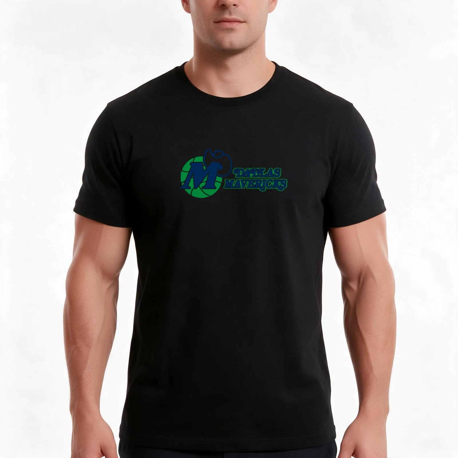 mavericks-dallas-01-01 T-Shirt, Summer Casual Cotton Tee, Oversized Streetwear Tops, Vintage Graphic Print, Unisex Men Women