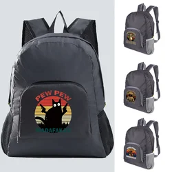 Mochila Plegable ligera para hombre y mujer, morral de viaje, senderismo, montañismo al aire libre, Mochila deportiva portátil