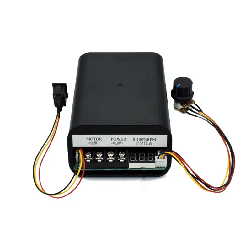 PWM dc motor speed controller max 60A CW CCW digital display 0~100% adjustable drive module Input 10V~55V