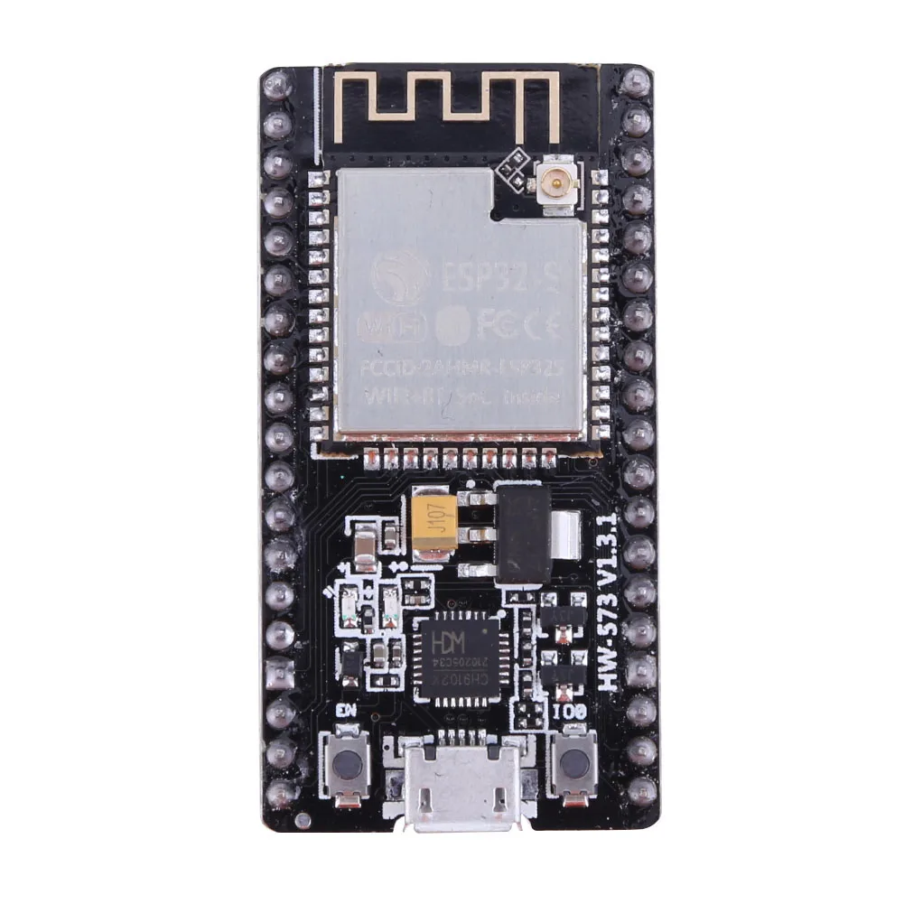Placa de desarrollo de NodeMCU-32S WiFi + Placa de desarrollo compatible con Bluetooth soporte de 38 pines cifrado WPA/WPA2/WPA2 Enterprise/WPS