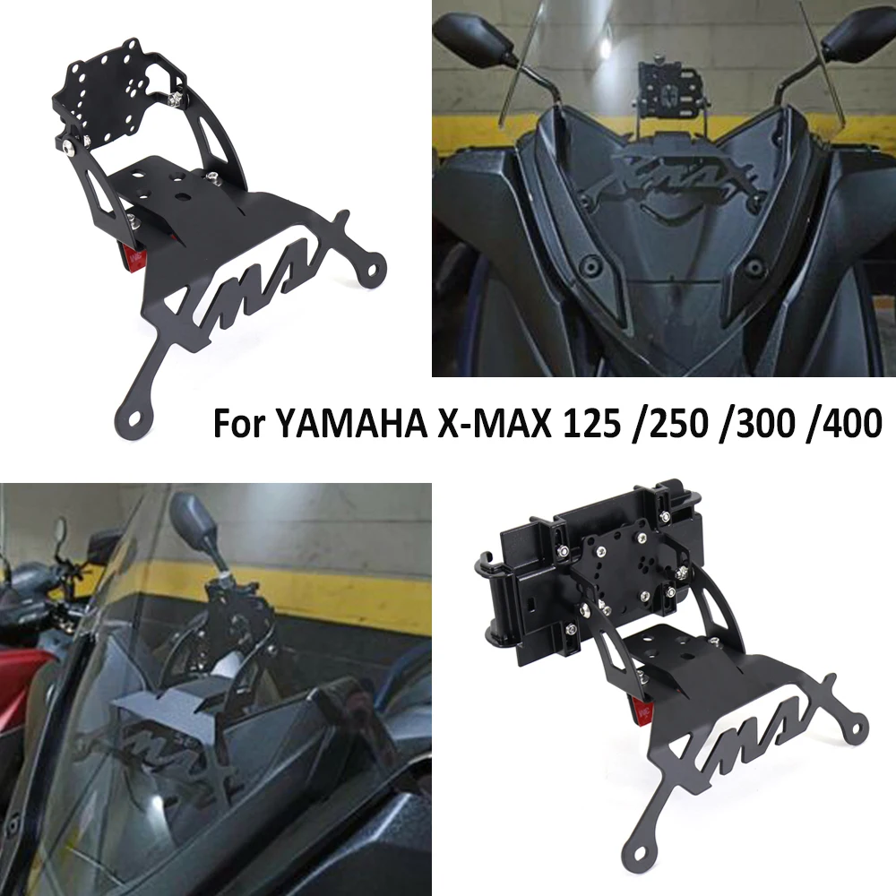 

Motorcycle For Yamaha XMAX 300 XMAX125 XMAX250 XMAX300 XMAX400 Stand Holder Phone Mobile Phone GPS Navigation Plate Bracket