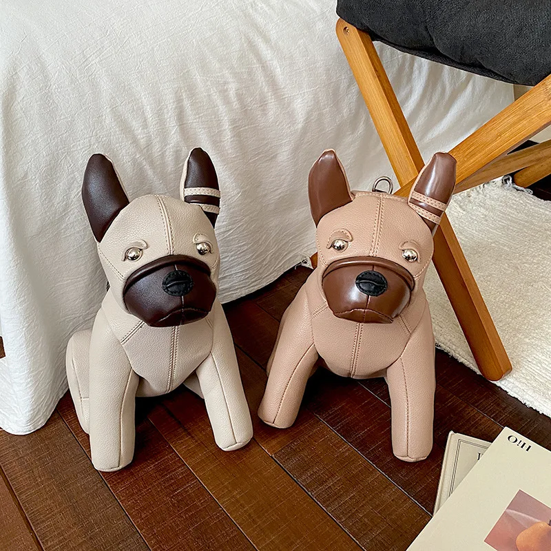 Cute Dog Shaped Handbags Harajuku Puppy Shoulder Bag Funny Bulldog Crossbody Bags for Women Doll Design Women's Bags NEW Purses