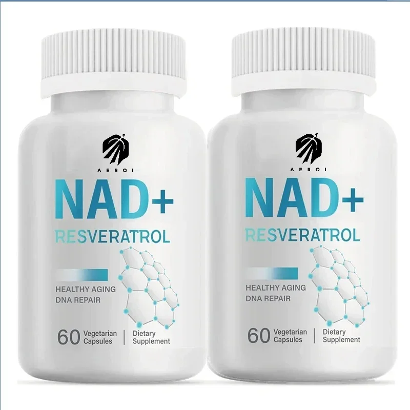 4-in-1NAD+supplement 1000MG maximum absorption -60 capsules promote energy metabolism, DNA repair looks younger