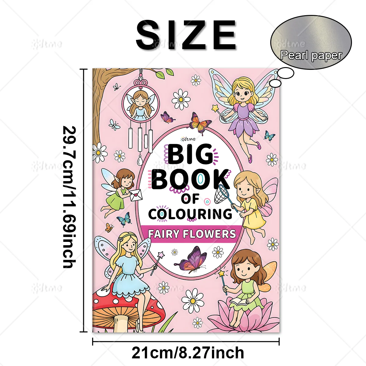 Whimsical Fairy Coloring Book for Adults - Magical Fairies & Garden Scenes, Stress Relief Art Activity Book