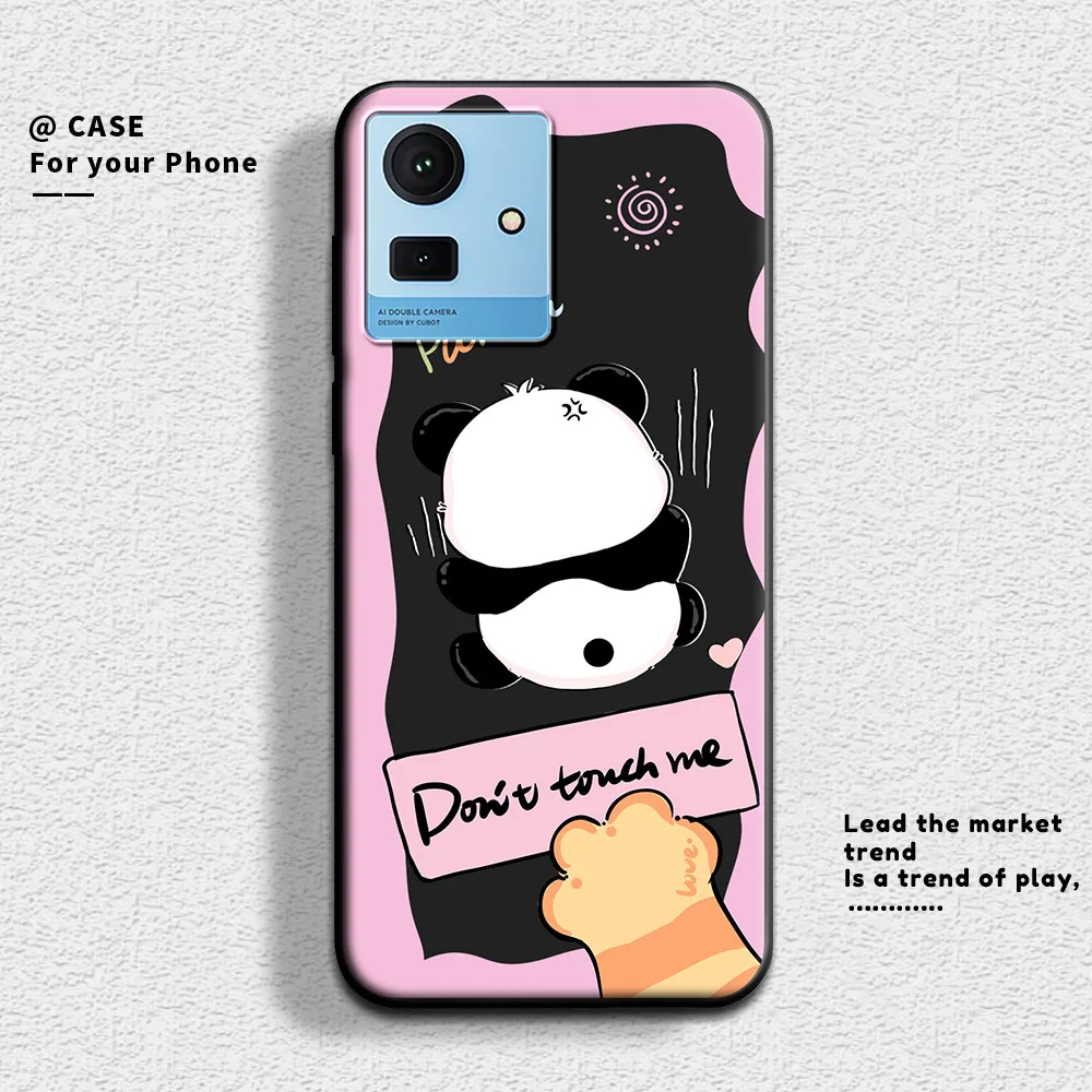For Cubot Note 50 Case Cute Panda Flower Soft Silicone Couple Phone Case For Cubot Note 50 Protect Shockproof Cartoon Cover